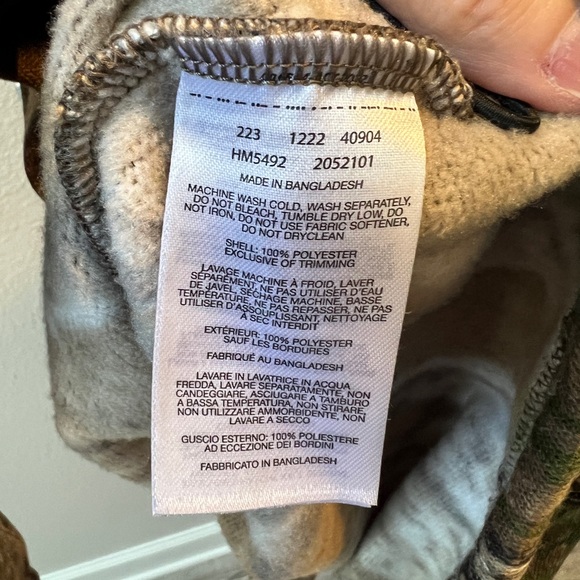 Columbia Men's Realtree Camo 1/4 zip jacket Size Small LIKE NEW - Picture 8 of 8